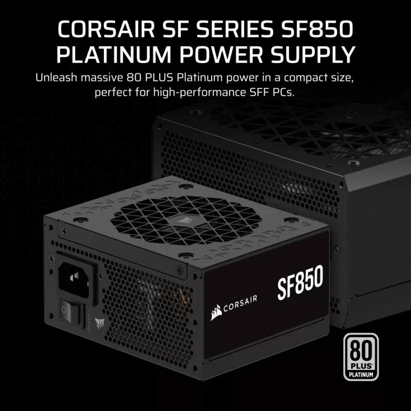 Alimentatore Corsair SF850 SFX, 850 W, 80 PLUS Platinum, modulare (CP-9020256-EU)