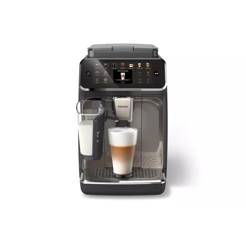 Macchina per espresso Philips EP4449/70 – completamente automatica, serbatoio acqua 1,8 l, contenitore chicchi 275 g, macinacaffè in ceramica, 15 bar