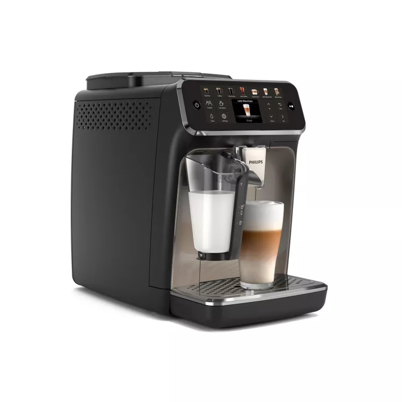 Macchina per espresso Philips EP4449/70 – completamente automatica, serbatoio acqua 1,8 l, contenitore chicchi 275 g, macinacaffè in ceramica, 15 bar