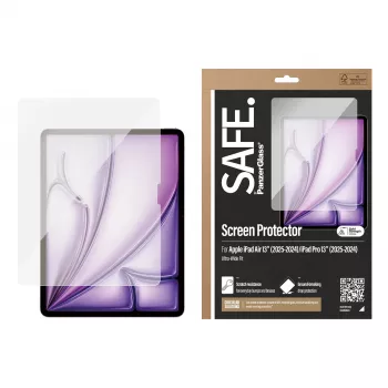 Pellicola protettiva per display PanzerGlass SAFE. by ® iPad Air 13'' (2024-2026) | iPad Pro 13'' (2024-2025) | Ultra-Wide Fit
