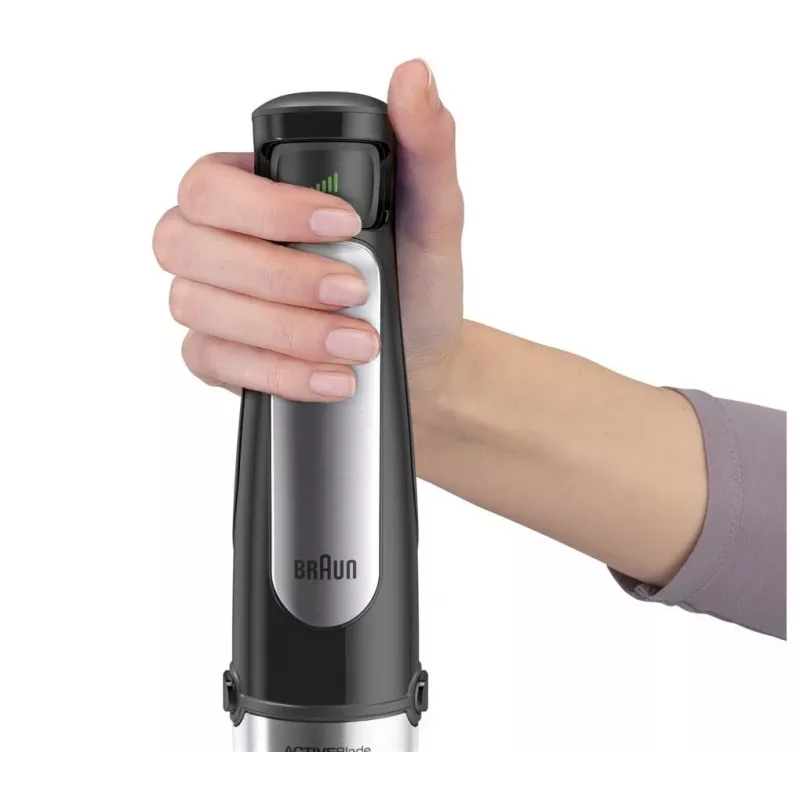 Frullatore a immersione Braun MQ 7035X 0,6 L 1000 W nero, acciaio satinato