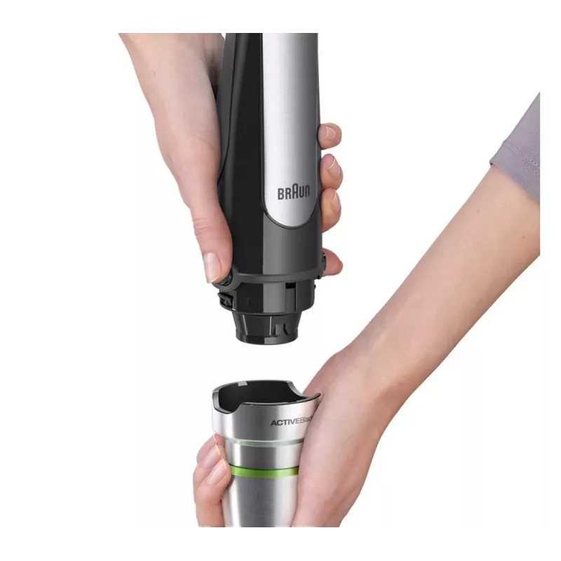 Frullatore a immersione Braun MQ 7035X 0,6 L 1000 W nero, acciaio satinato