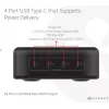 Caricabatterie per dispositivi mobili CLUB3D CAC-1918 universale nero AC 4 porte USB Type-C