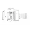 be quiet! Light Base 600 DX BGW66 case PC Midi Tower, ATX/micro-ATX/Mini-ITX, pannello laterale in vetro temperato, ARGB, USB-C, bianco