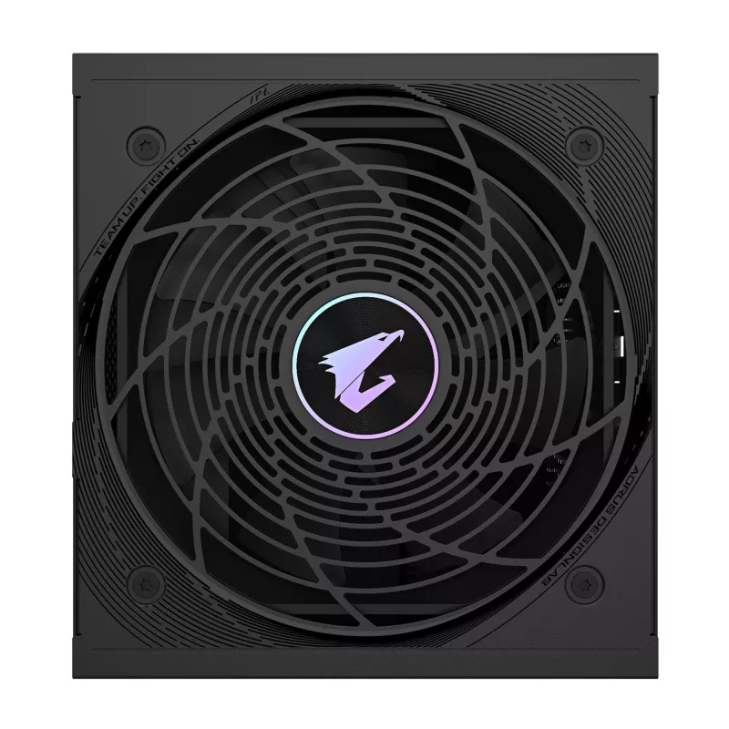 GIGABYTE AORUS ELITE P1000W ICE Alimentatore - PCIe 5.0, 80 PLUS Platinum, design completamente modulare, ventola da 120 mm, compatibile ATX 3.0, spina EU