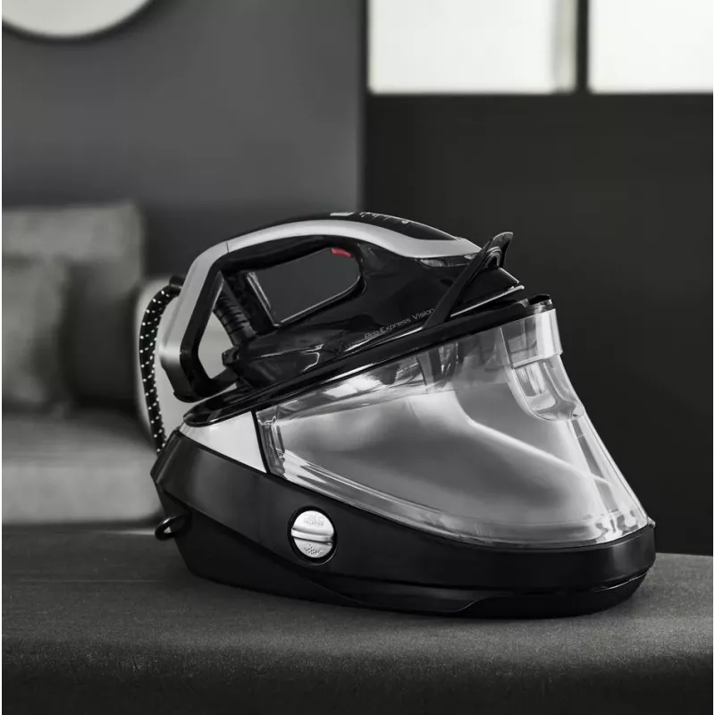 Tefal Pro Express Vision GV9821 3000 W 1,2 L Durilium AirGlide Autoclean Piastra da stiro Nero, Argento