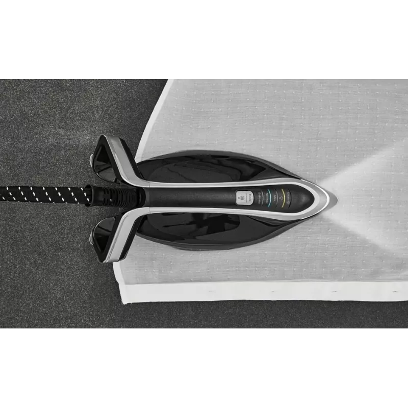 Tefal Pro Express Vision GV9821 3000 W 1,2 L Durilium AirGlide Autoclean Piastra da stiro Nero, Argento