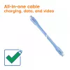 Cavo USB-C CLUB3D blu, 2 m, USB-C, USB-C, USB4 Gen 2x2, 20 Gbit/s, blu