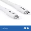 Cavo USB-C CLUB3D CAC-3001 2m USB4 Gen 3x2 bianco