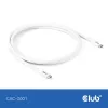 Cavo USB-C CLUB3D CAC-3001 2m USB4 Gen 3x2 bianco