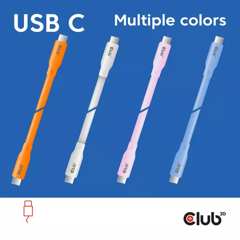 Cavo USB-C CLUB3D CAC-3001 2m USB4 Gen 3x2 bianco