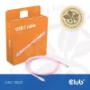 Cavo USB-C CLUB3D CAC-3002 2m USB4 Gen 3x2 rosa