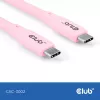 Cavo USB-C CLUB3D CAC-3002 2m USB4 Gen 3x2 rosa
