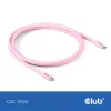 Cavo USB-C CLUB3D CAC-3002 2m USB4 Gen 3x2 rosa