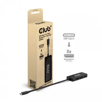 CLUB3D USB-C® su Triple DisplayPort™ 4K60Hz