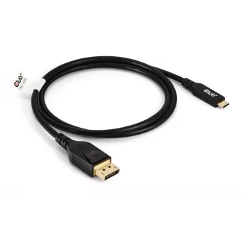 Cavo USB Type-C su DisplayPort 2.1, Club 3D CAC-1559, bidirezionale, certificato VESA DP80, 1 m