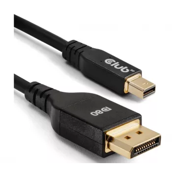 Cavo Mini DisplayPort™ su DisplayPort™ bidirezionale CLUB3D certificato VESA DP80 M/M 1m/3.28ft