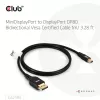 Cavo Mini DisplayPort™ su DisplayPort™ bidirezionale CLUB3D certificato VESA DP80 M/M 1m/3.28ft