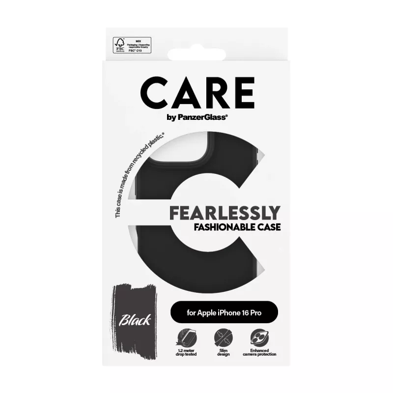 PanzerGlass CARE™ by ® Case nero iPhone 16 Pro