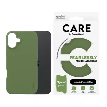 Cover PanzerGlass CARE by ® custodia moda verde iPhone 16 Plus