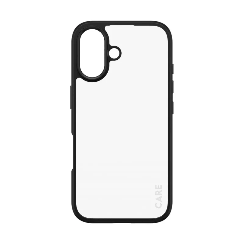 PanzerGlass CARE™ by ® Urban Combat custodia trasparente con cornice nera iPhone 16