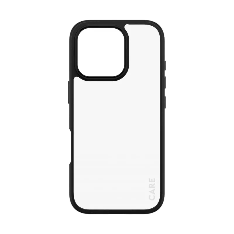 PanzerGlass CARE™ by ® Urban Combat custodia trasparente con cornice nera per iPhone 16 Pro