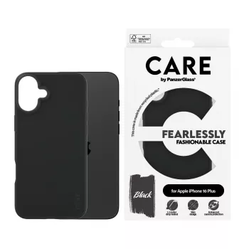 PanzerGlass CARE™ by ® custodia nera iPhone 16 Plus