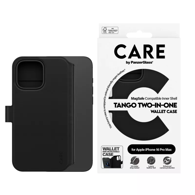 PanzerGlass CARE™ by ® custodia portafoglio Tango 2-in-1 con MagSafe iPhone 16 Pro Max
