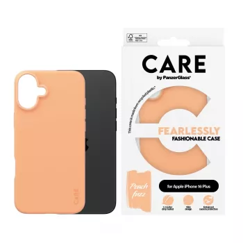 Cover PanzerGlass CARE by custodia moda Peachy iPhone 16 Plus trasparente