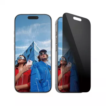 PanzerGlass ® pellicola protettiva privacy iPhone 16 Pro | Ultra-Wide Fit con EasyAligner