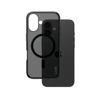PanzerGlass CARE™ by ® custodia Urban Combat Smokey con MagSafe nero iPhone 16