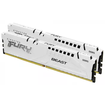 Kingston Technology FURY Beast 32GB 6000MT/s DDR5 CL36 DIMM (Kit of 2) White EXPO