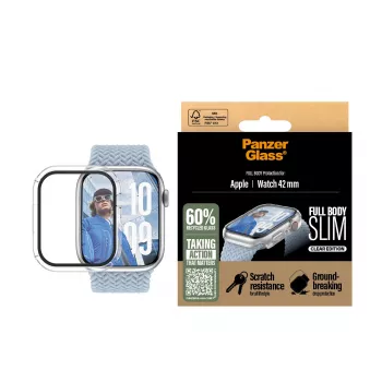 Cover PanzerGlass Screen Protector Snappie Full Body Slim trasparente Apple Watch 41mm '24