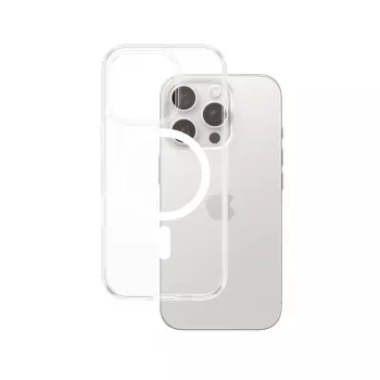 Cover PanzerGlass HardCase trasparente con MagSafe bianco iPhone 16 Pro