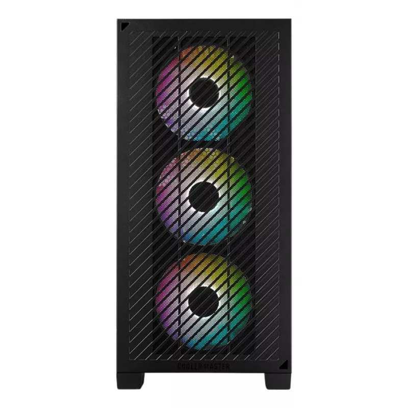 Case Cooler Master Elite 301 ARGB Mini Tower, nero, con finestra, 3x ventole ARGB da 120 mm