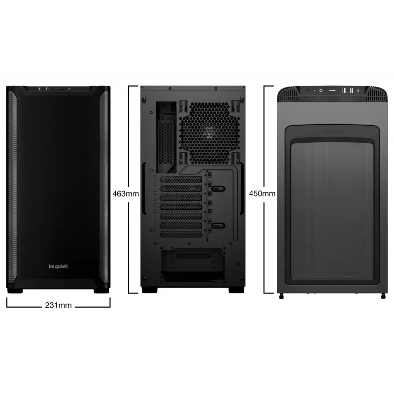 Case PC be quiet! PURE BASE 501 Black Midi Tower (confezione aperta)