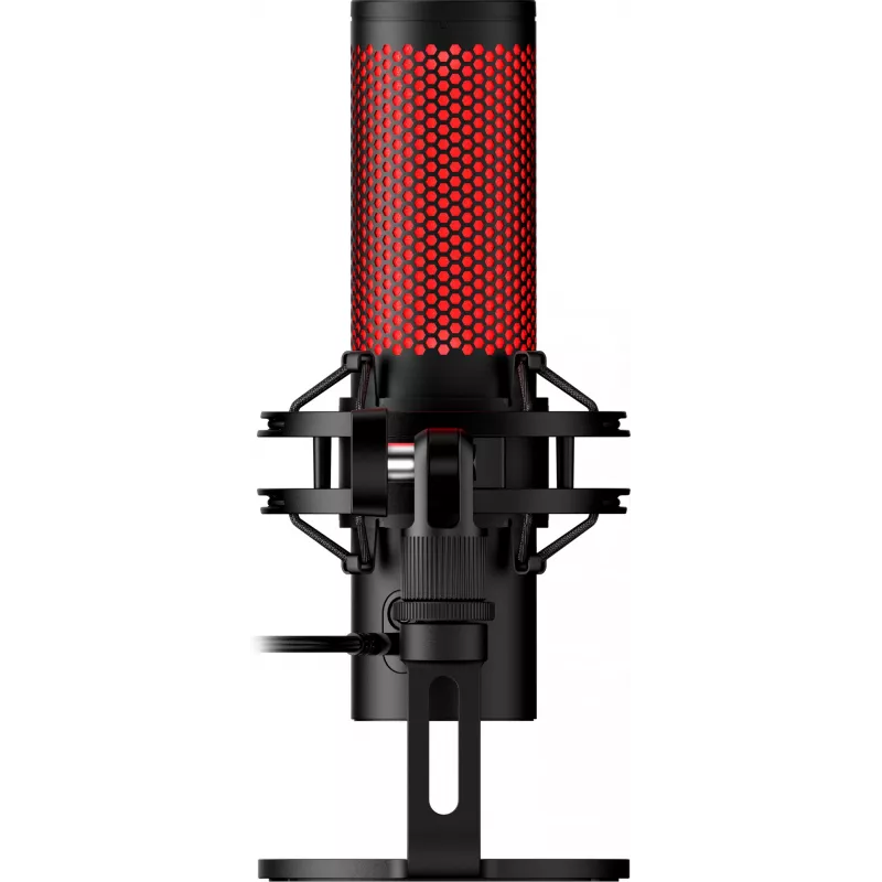 HyperX QuadCast 2 - Microfono USB (nero), microfono per podcast, -7,5 dB, 20 – 20000 Hz, 0,05 %, 32 Ω, 24 bit