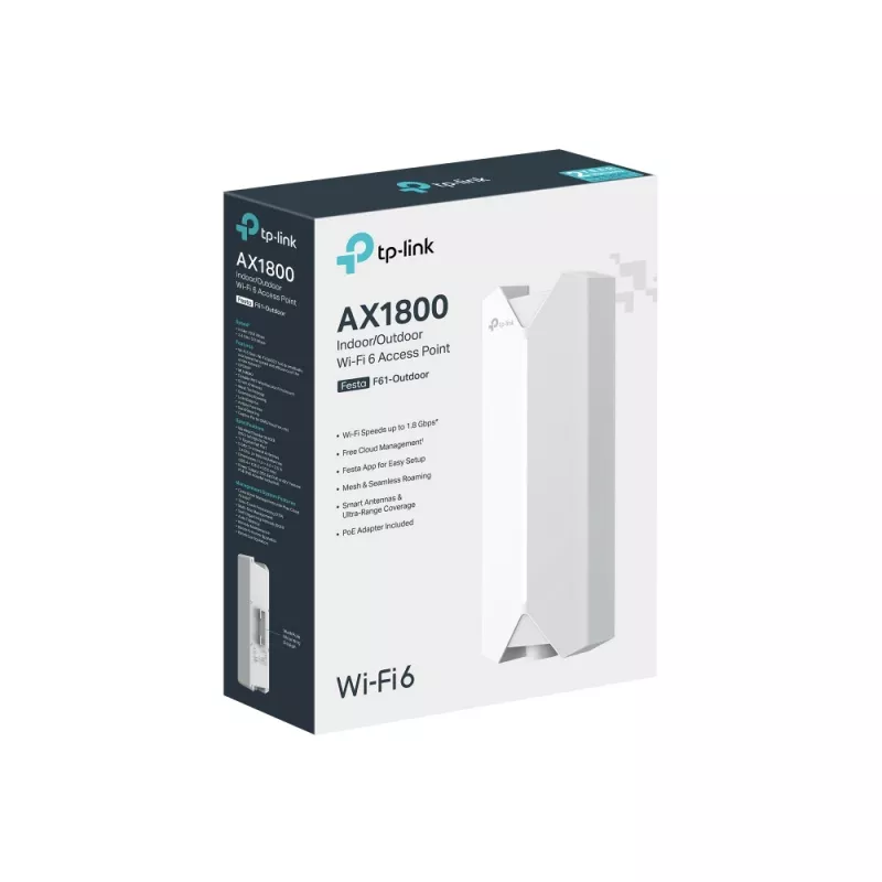 TP-Link Festa F61-Outdoor 1800 Mbit/s bianco Power over Ethernet (PoE)