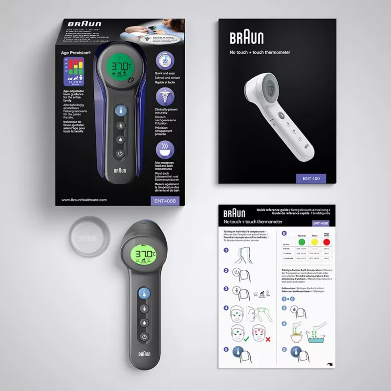 Termometro frontale senza contatto Braun BNT400, grigio