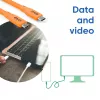 CLUB3D cavo / adattatore cavo USB USB4 Gen 2x2 2 m USB-C arancione