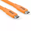 CLUB3D cavo / adattatore cavo USB USB4 Gen 2x2 2 m USB-C arancione