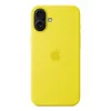 Custodia in silicone Apple iPhone 16 Plus MagSafe gialla