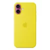 Custodia in silicone Apple iPhone 16 Plus MagSafe gialla