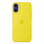 Custodia in silicone Apple iPhone 16 Plus MagSafe gialla