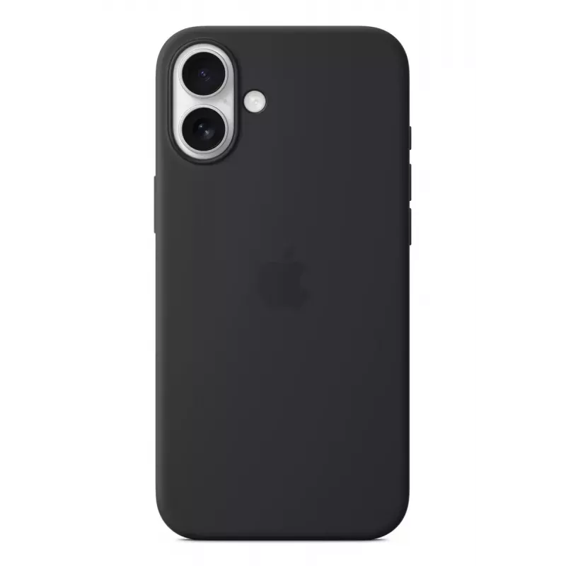 APPLE iPhone 16 Plus - custodia in silicone compatibile MagSafe - nera