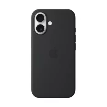 APPLE iPhone 16 – custodia in silicone compatibile MagSafe – nera