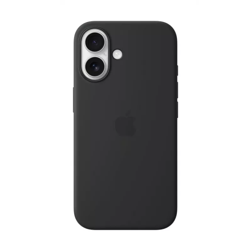 APPLE iPhone 16 – custodia in silicone compatibile MagSafe – nera