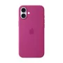Apple Silicone Case compatibile MagSafe iPhone 16 Plus fucsia