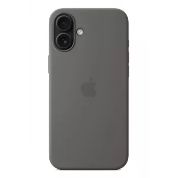 Apple Silicone Case compatibile MagSafe iPhone 16 Plus Stone grigio