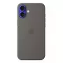 Apple Silicone Case compatibile MagSafe iPhone 16 Plus Stone grigio